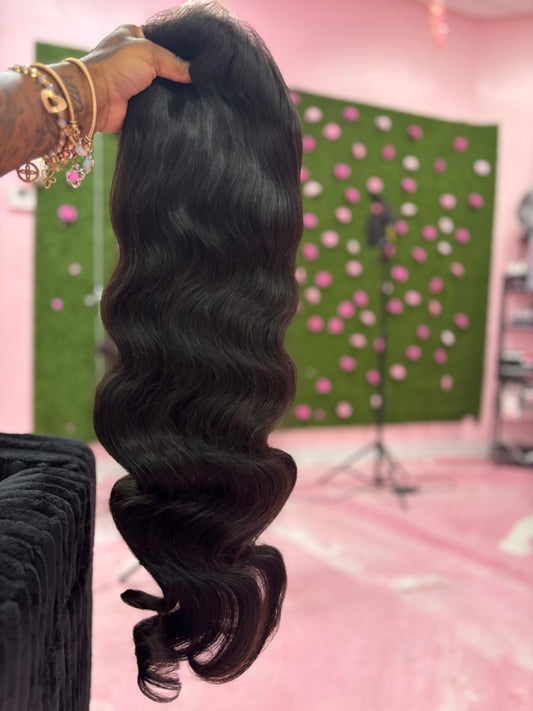 Natural black HD Frontal Wigs