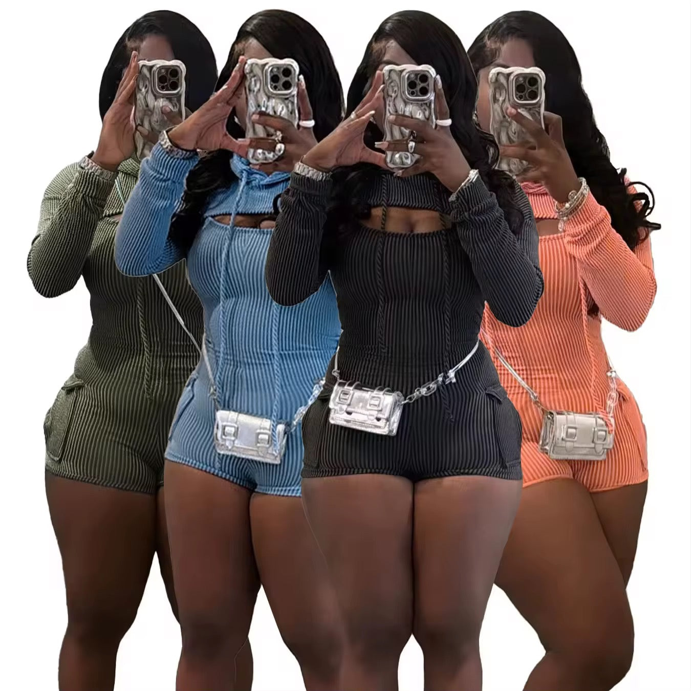 2 piece shorts body suit